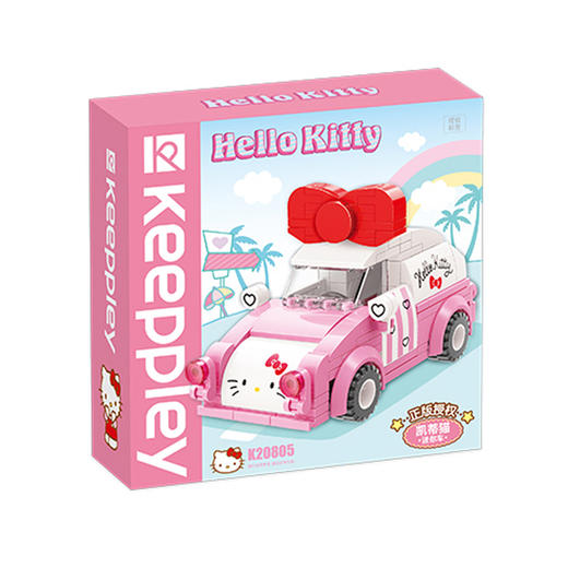 启梦积木K20805凯蒂猫迷你车 商品图0