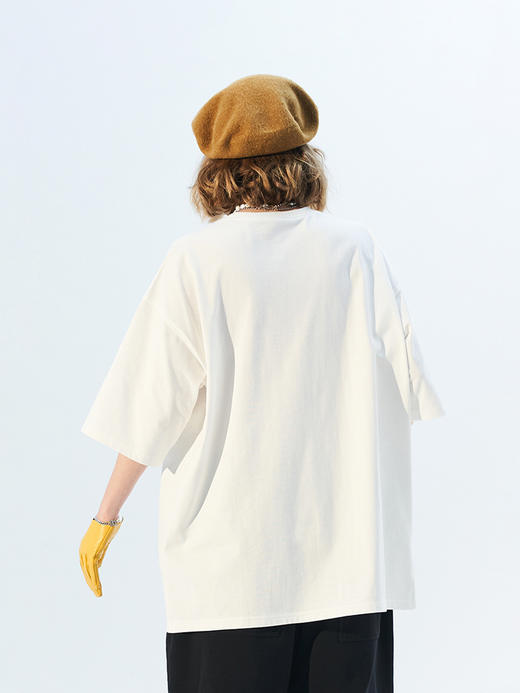 MODITEC 21春夏 彩色抽象小熊宽松短袖 国潮小熊印花情侣短袖 商品图2