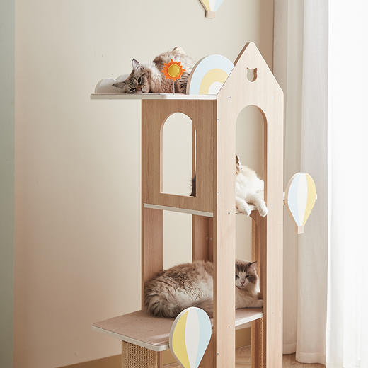 CatS猫家具 热气球爬架 想去旅行系列 剑麻抓板猫窝猫玩具包邮 商品图3