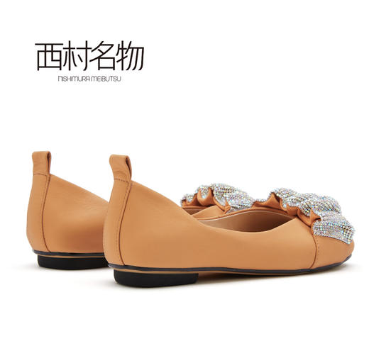 西村名物2021秋季新款一脚蹬休闲满钻豆豆鞋X21CE33211 商品图2