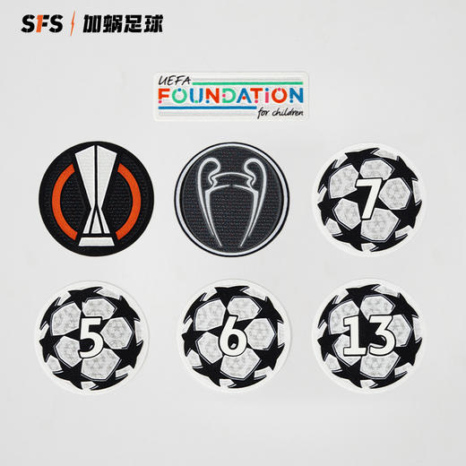 SFS正版 2021-2024赛季欧冠臂章欧联杯冠军章 欧罗巴卫冕章 商品图0