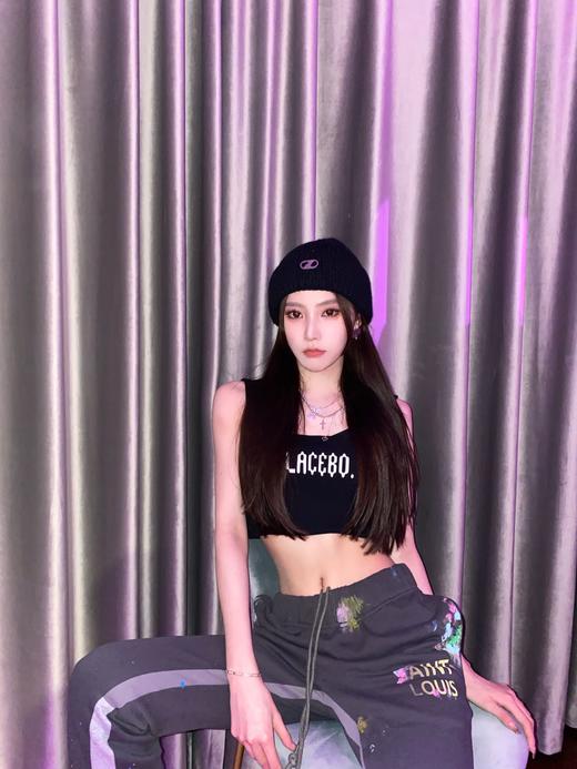 PLACEBO.（PE）礼物盒子 针织背心品牌花色修身百搭性感纯色吊带 商品图2