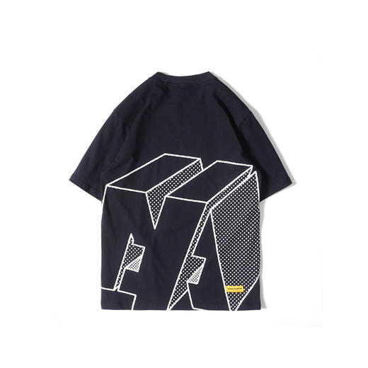 DAKYAM 波普风立体图形印花t恤男短袖潮牌体恤衫纯棉圆领夏季情侣 商品图4