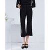 EITIE爱特爱新款时尚通勤简约百搭撞色微喇显瘦休闲裤女B2105722 商品缩略图2
