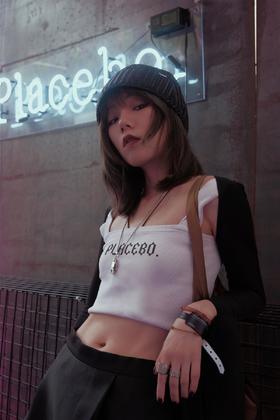 PLACEBO.（PE）礼物盒子 针织背心品牌花色修身百搭性感纯色吊带