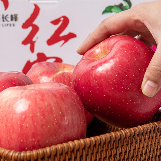 【脆甜好滋味】洛川苹果 甜脆爽口 4.5斤大果彩箱/12枚礼盒 商品图4