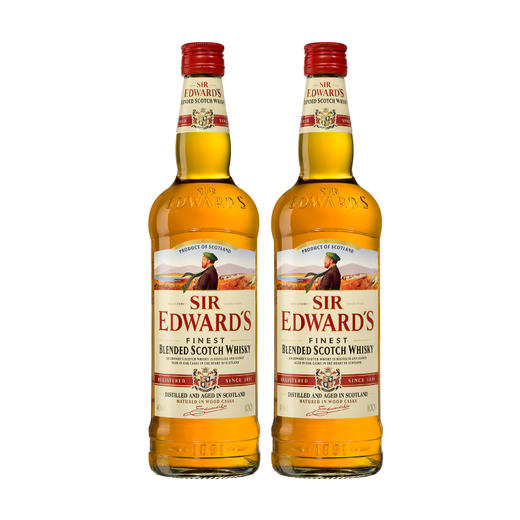 【双支特惠装】爱德华爵士威士忌 Sir Edward's Whisky 1000ml*2 商品图0