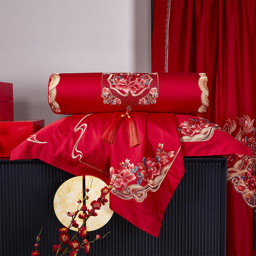 康乃馨 60支长绒棉婚庆六件套 AB版设计 全棉舒适 商品图5