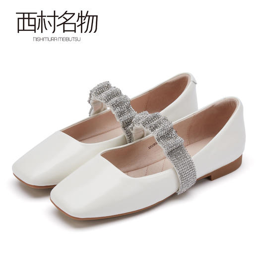 西村名物2021秋季新款满钻舒适单鞋X21CE33241 商品图1