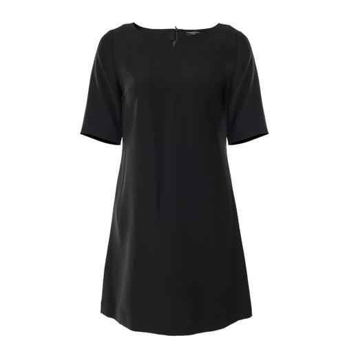 EITIE爱特爱初秋新款时尚简约气质一字领A版显瘦短裙连衣裙女B2107752 商品图4