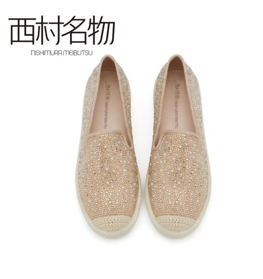 西村名物2021秋季新款编织满钻休闲单鞋X21CM33321 商品图2