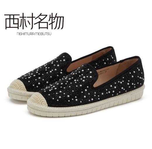 西村名物2021秋季新款编织满钻休闲单鞋X21CM33321 商品图1