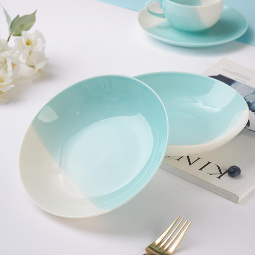 【专柜多样屋】-TAYOHYAY悠蓝高温色釉中餐具 18头 商品图3