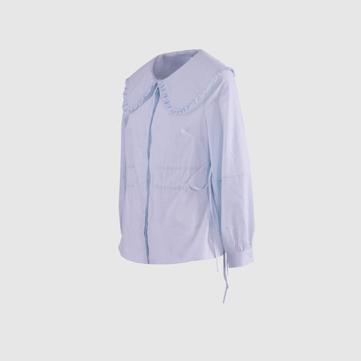 甜美百搭系带收腰娃娃领衬衣 商品图1