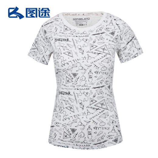 Senselead森力/女式圆领短袖T恤 SS171046 商品图3