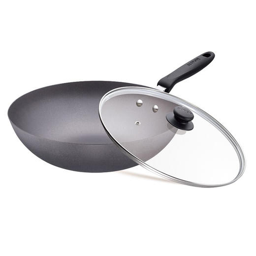 苏泊尔（SUPOR）铸铁锅 精铸生铁炒菜锅FC30E 30CM带盖【磁炉通用】 商品图1