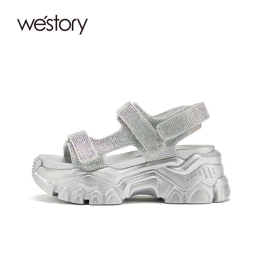 westory女鞋2021夏季新款休闲时尚凉鞋W21BG60961 商品图1