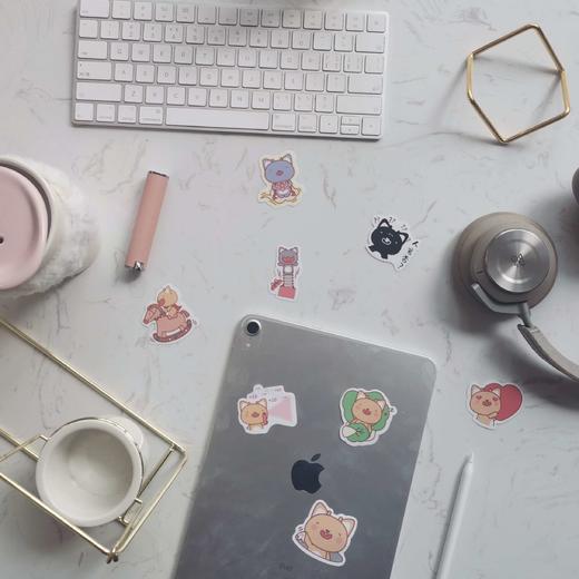 CATTI吉祥物创意定制贴画装饰周边卡通图案DIY可爱贴纸 商品图2