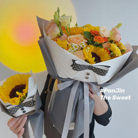 向日葵系列·衬衫纽扣花束