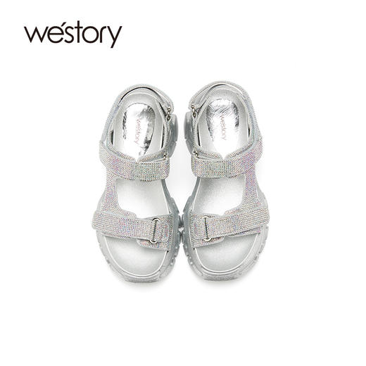 westory女鞋2021夏季新款休闲时尚凉鞋W21BG60961 商品图3