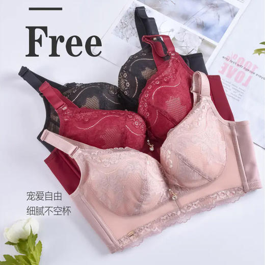 【秒杀品不退不换】皇家丽美文胸3D透气棉内衣美背四排扣聚胸内衣WW905-2 商品图0