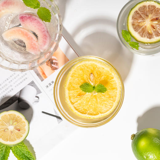【冻干片】冻干水果片（冻干水蜜桃片/ 冻干香橙片/冻干青柠檬片）饮品甜品店适用  夏日饮品搭配 商品图4