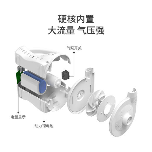 Naturehike挪客户外电动充气泵便携露营充气垫充气枕游泳圈充气 商品图2