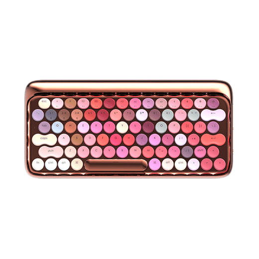 洛斐限量款无线蓝牙机械键盘-玫瑰金 商品图0