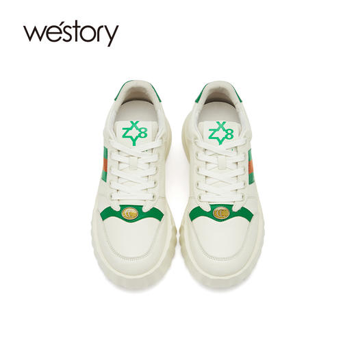 westory女鞋2021夏季新增高厚底休闲运动鞋S21CM71201 商品图2