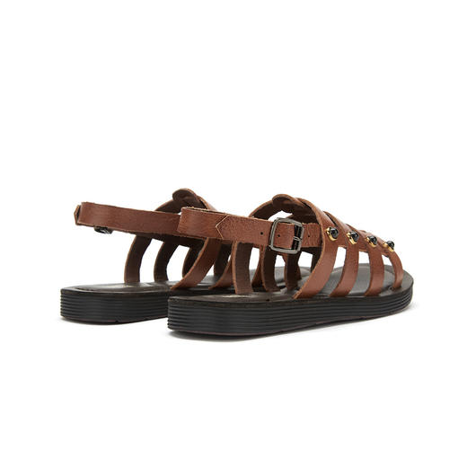 夏季新款舒适牛皮平底休闲女凉鞋罗马风运动凉鞋 商品图3