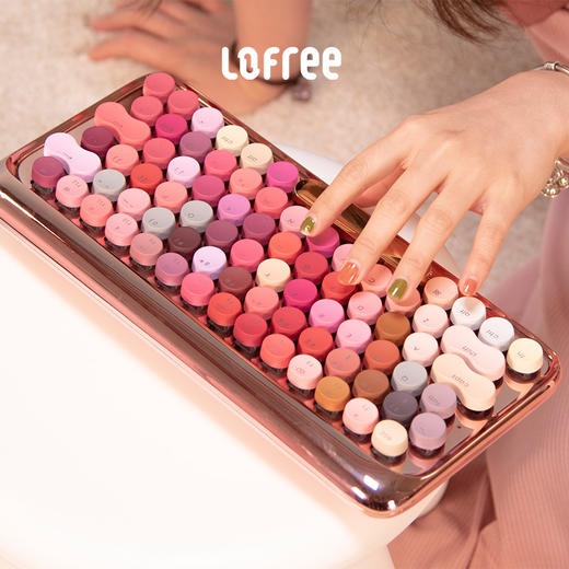 洛斐限量款无线蓝牙机械键盘-玫瑰金 商品图4