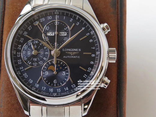 GS再攀高峰【计时探月 精妙万千】GS精心打造浪琴名匠月相2018新款L2.773.4.78.6腕表——万千精妙，汇于一盘布局精巧，整个手表基于正品original原版开模的super copy版本❕ 商品图1