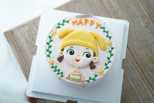 精致浮雕-黄帽小女孩（提前2天以上预订；浮雕预定后不可取消订单） 商品图0