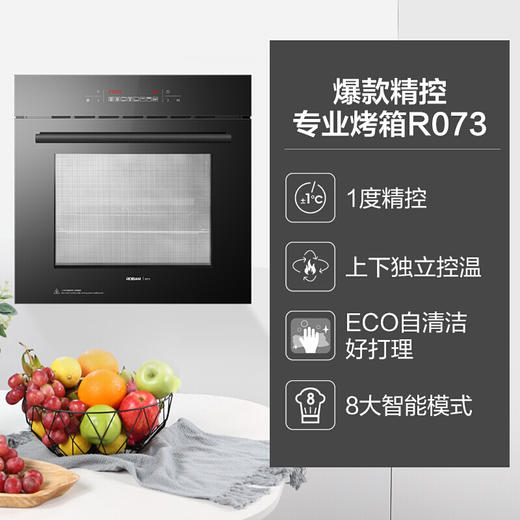 Robam/老板R073X 多功能触控电烤箱双温双控精准控温 商品图0