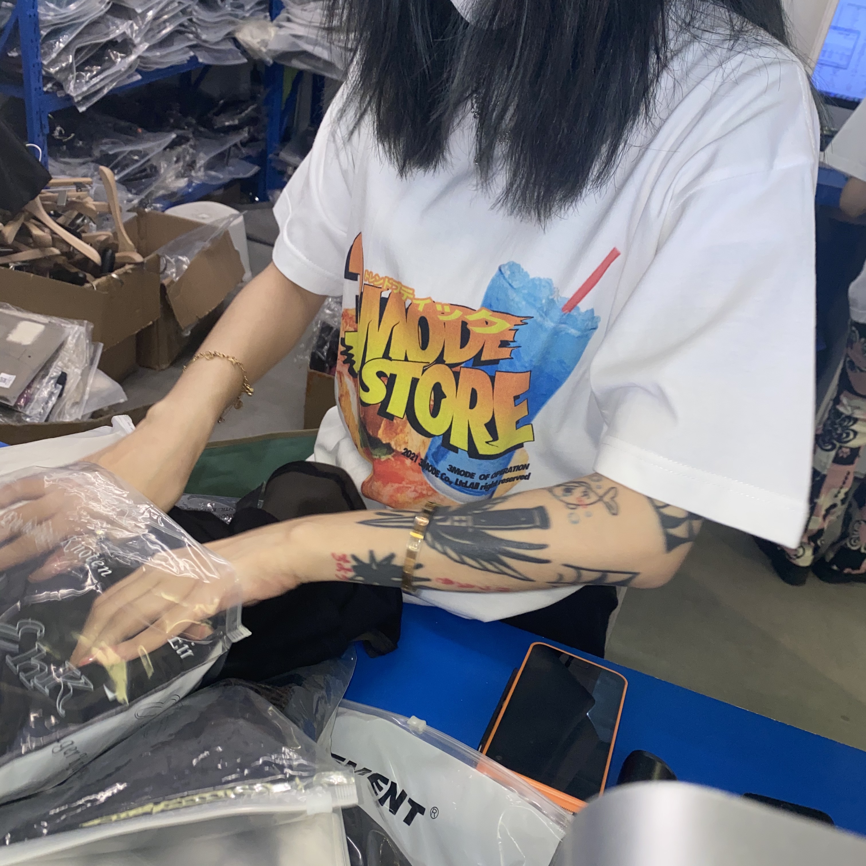 R-3MODE 汉堡汽水短T