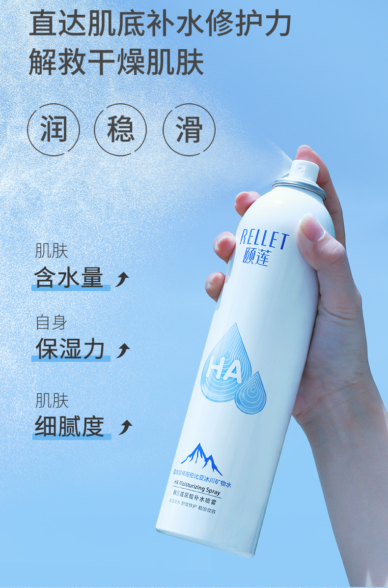 頤蓮玻尿酸補水噴霧 300ml 送100ml