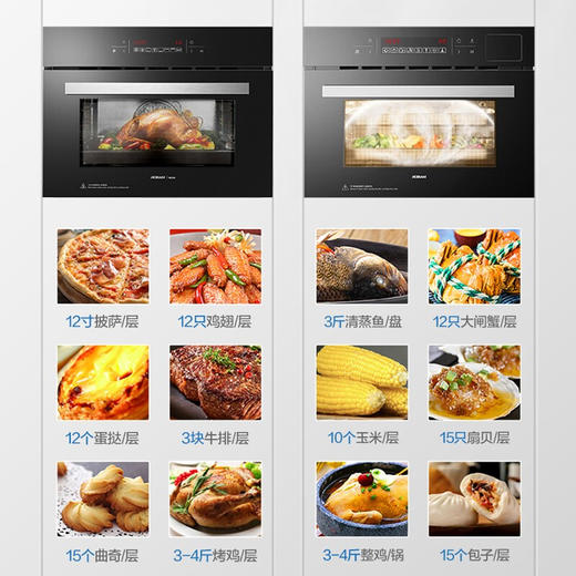 老板（Robam）嵌入式40L+40L蒸烤组合上下独立控温烤箱蒸箱多功能家用蒸烤箱套装S273X+R073X 商品图1