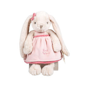伽百利毛绒长耳女裙兔/瑞贝卡W891 兔子毛绒玩具公仔睡觉抱枕安抚陪伴玩偶男孩女孩礼物
