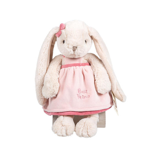 伽百利毛绒长耳女裙兔/瑞贝卡W891 兔子毛绒玩具公仔睡觉抱枕安抚陪伴玩偶男孩女孩礼物 商品图0