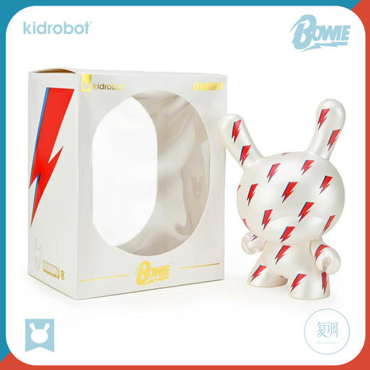 现货 Kidrobot 大卫·鲍伊 David Bowie Dunny 闪电 8寸 潮玩 摆件 限定 商品图7