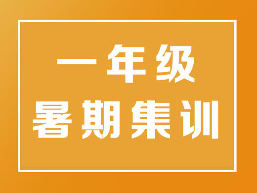 一年级暑期集训 商品图0