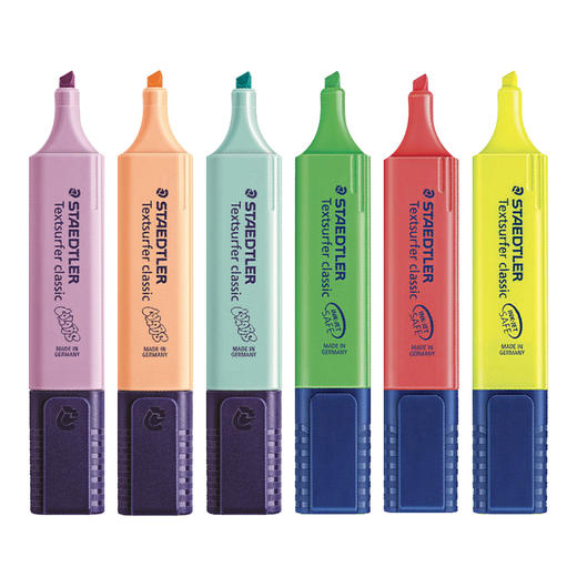 施德楼喷墨隐形荧光笔364标记记号笔划重点糖果色学生用 商品图0