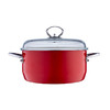 【专柜多样屋】-汤锅不锈钢珐琅汤锅带玻璃盖子奶锅煲汤炖锅 珐琅汤锅-4.5L 商品缩略图0