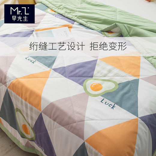 早先生 · 舒爽水洗棉夏被-牛油果 商品图2