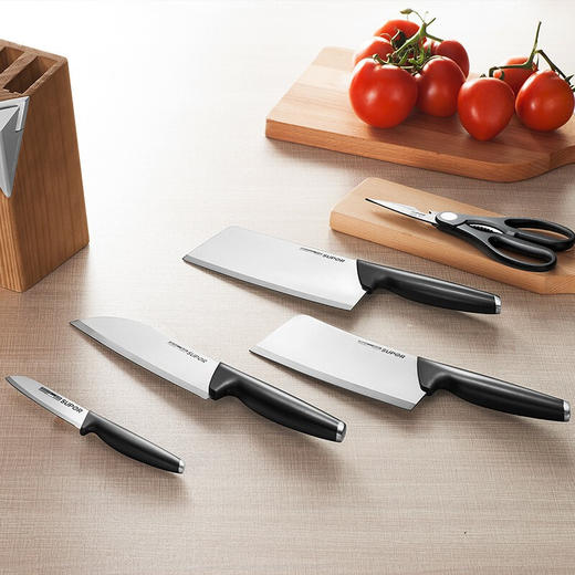 苏泊尔厨具TK1522Q刀具尖锋系列七件套·C菜刀剪刀小刀果皮刀 商品图0