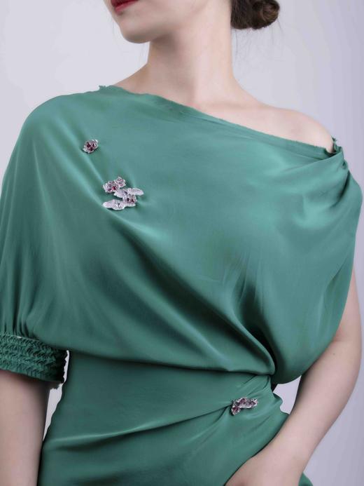 「睡莲 」三件一套尖晶石钻石胸针五角星切割尖晶石钻石 商品图7