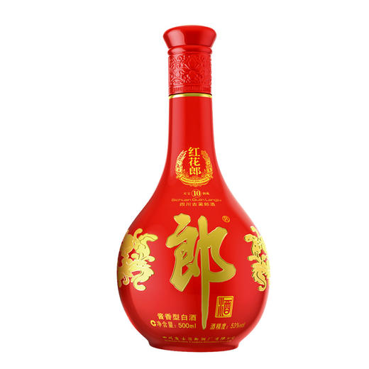 红花郎·红十  53度 500ml 酱香型高度白酒 中高端酱香白酒 商品图3