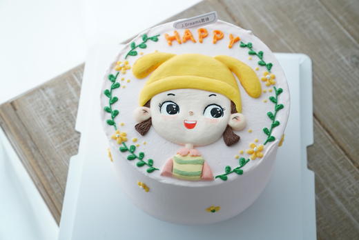 精致浮雕-黄帽小女孩（提前2天以上预订；浮雕预定后不可取消订单） 商品图1