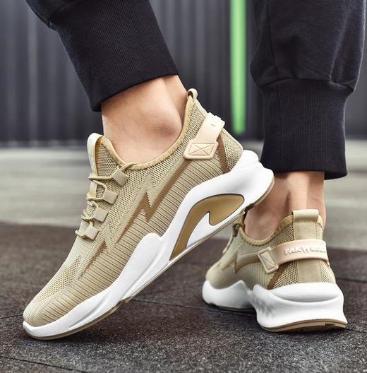 【男鞋】*低帮系带飞织透气休闲运动鞋 商品图3