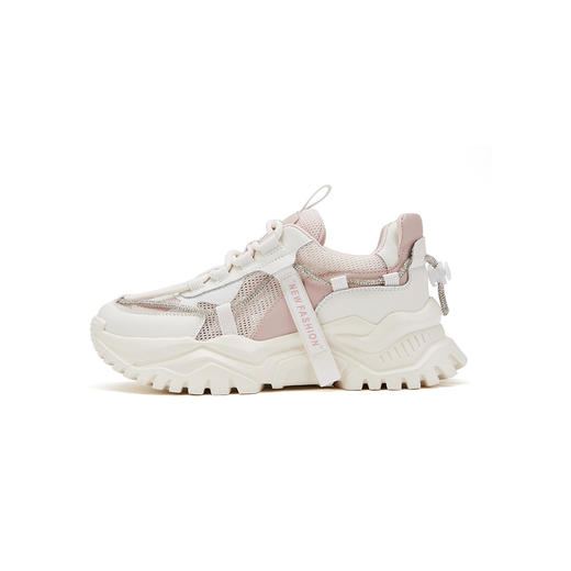 夏季新款透气糖果色老爹鞋网面女鞋小白鞋女 商品图2